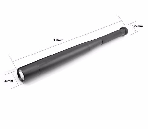 Powerful Telescoping Baton with Led Flashlight